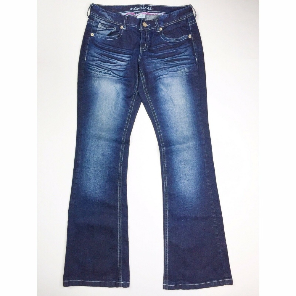 Maurices Sz 5/6 Long Blue Bootcut  EUC Jeans G
